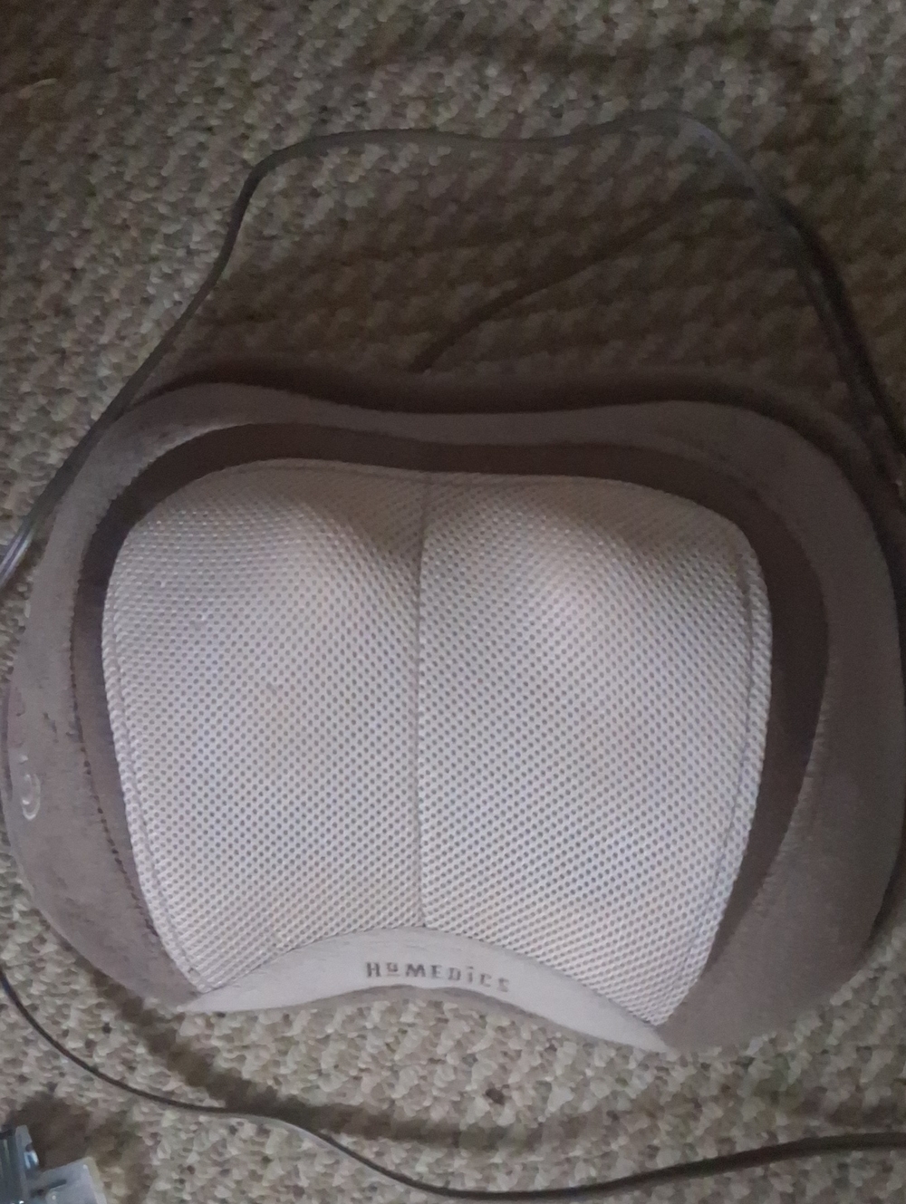 Homedics Beige and Brown Shiatsu Massage Pillow